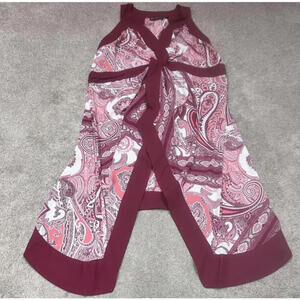 New York & Company Dress Women’s Multicolored Paisley Sleeveless Size XXL